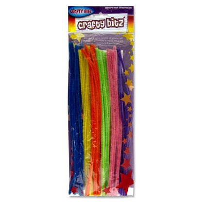 Craft Chenille Pipe Cleaners Neon Colours