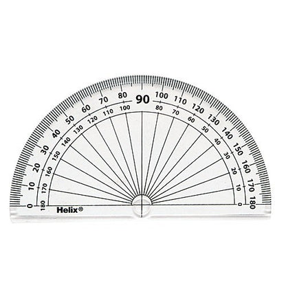 Plastic Protractor 4" (10cm)
