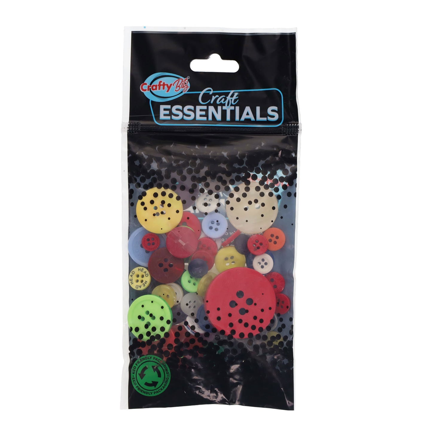 Crafty Bitz Assorted Craft Buttons Pack of 100