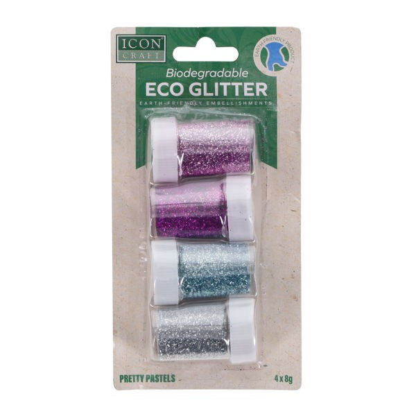 Biodegradable Glitter 8g - 4 Assorted Pack