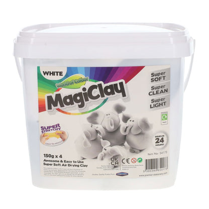 World Of Colour Tub of 150g White Air Drying Magiclay