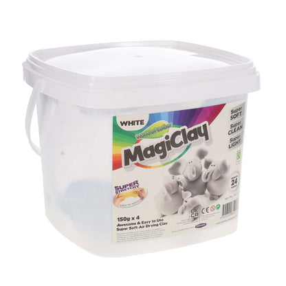 World Of Colour Tub of 150g White Air Drying Magiclay