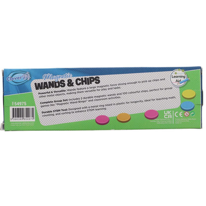 Magnetic Wands and Chips Set of 100