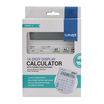 Concept 16 Digit Display Calculator