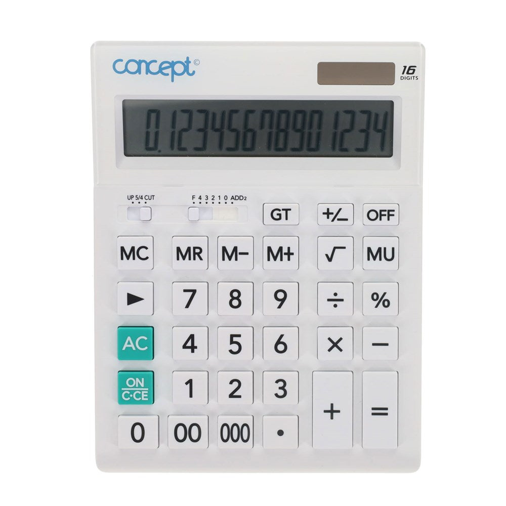 Concept 16 Digit Display Calculator