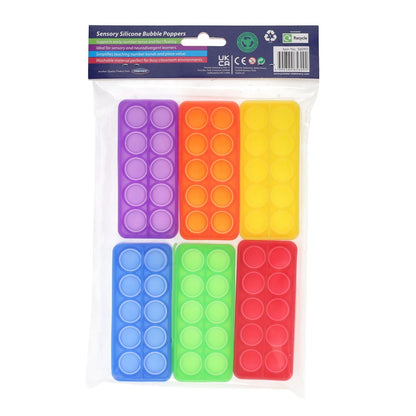 Fidget Fit Ten Frame Bubble Poppers Sensory Maths Tools Set of 6