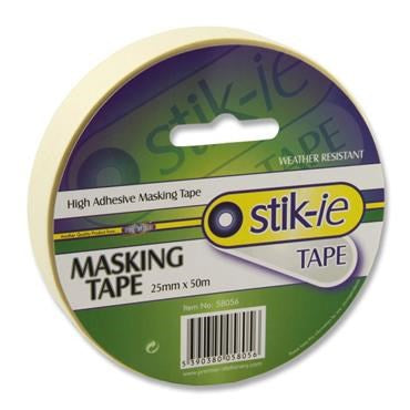 Stik.ie Roll Masking Tape 50M X 25Mm