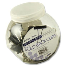 Concept 25 19mm Black Binder Clips Tub