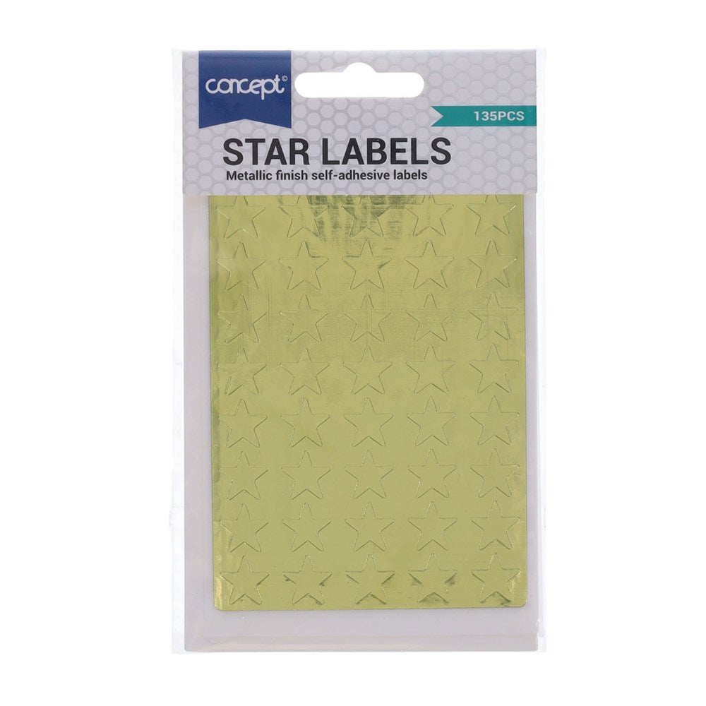 Concept Gold Star Stickers Pack Of 135