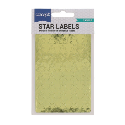 Concept Gold Star Stickers Pack Of 135