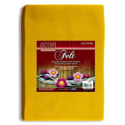 A4 Felt Sheets Colours Pack Of 10