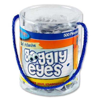 Self Adhesive Goggly Eyes - 15mm Tub Of 500