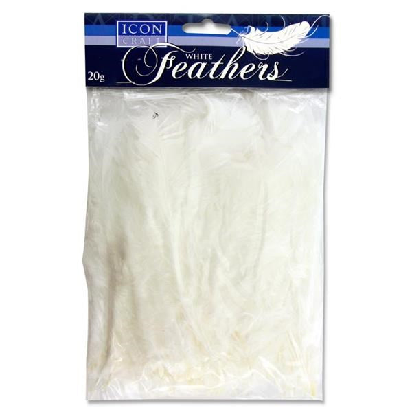 Icon Craft 20G Feathers - White