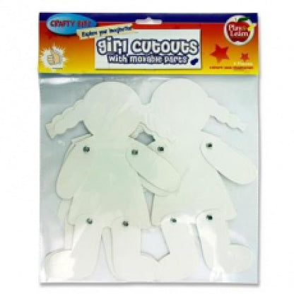 ** Crafty Bitz Paper Cutouts - Girls with Movable Parts