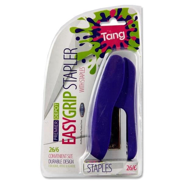 Premto Pastel Easy Grip Stapler & 26/6 Staples