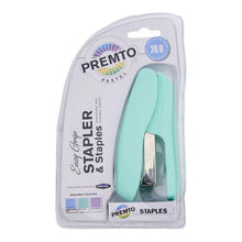 Premto Pastel Easy Grip Stapler & 26/6 Staples
