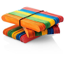 Wooden Lollipop Sticks - Jumbo - Coloured - Pack Of 200