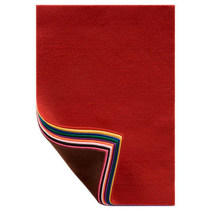 A4 Felt Sheets Assorted Colours Pack Of 10