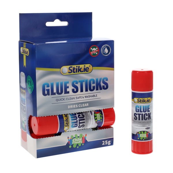 Stik.ie Glue Stick 25Grm Pack Of 10
