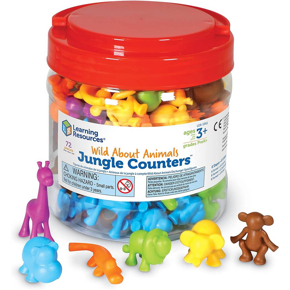 Wild About Animals Jungle Counters® (Set of 72)