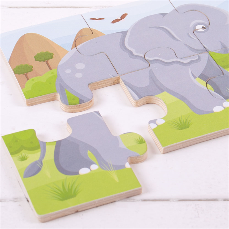 Safari (6 Piece Puzzles) - 3 Puzzles