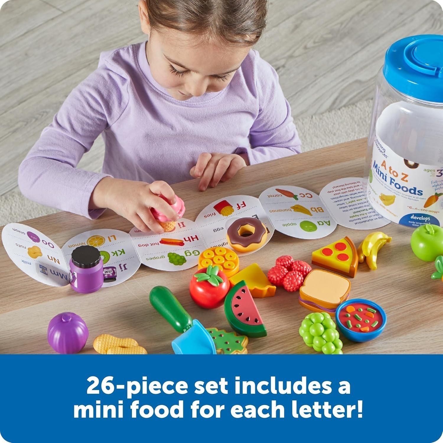 A to Z Mini Foods - ABC School Supplies