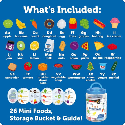 A to Z Mini Foods - ABC School Supplies