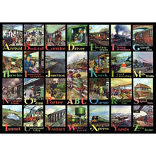A to Z of Rail - BIG 500 Piece Jigsaw Puzzle - ABC School Supplies