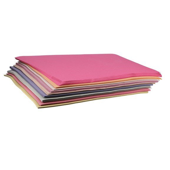 A2 Assorted (Rainbow) Sugar Paper 100gsm - Pack of 250 - ABC School Supplies