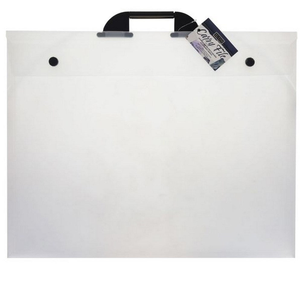 A2 Plastic Portfolio With Handle - ABC School Supplies