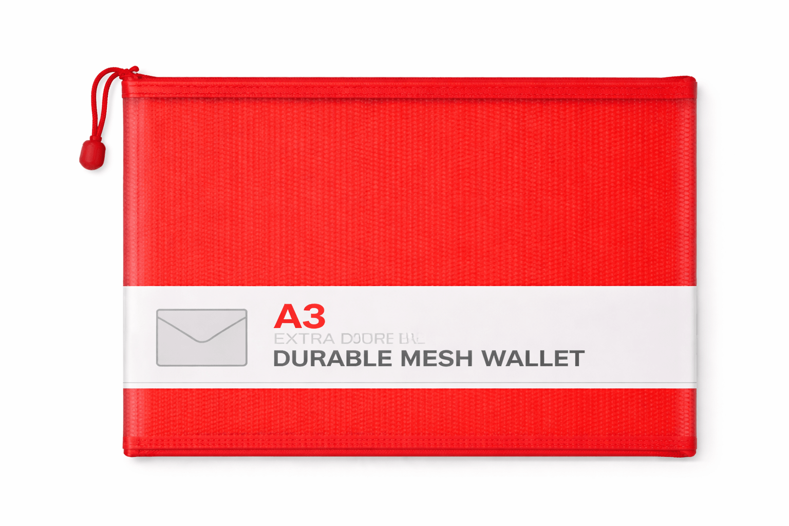 A3 Durable Mesh Wallet - Red - ABC School Supplies