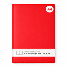 A4 120pg Durable Cover Manuscript Book - Red - ABC School Supplies