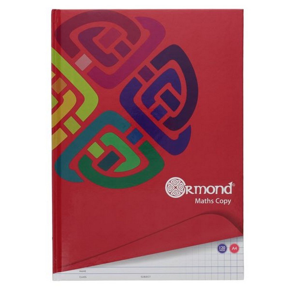A4 120Pg Hardcover Maths Copy Book - ABC School Supplies