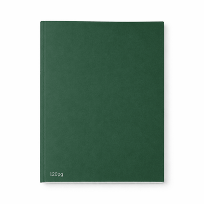 A4 120pg Softback Manuscript Book - Green - ABC School Supplies