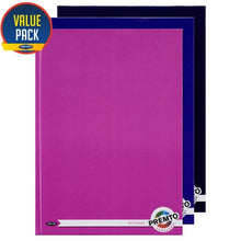 **A4 160Pg Asst Hardcover Notebooks Pack Of 3 Asstd - ABC School Supplies