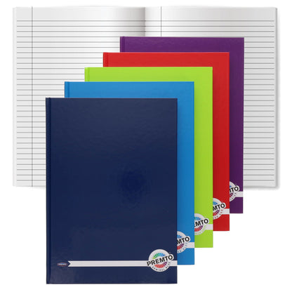 A4 160Pg Hardcover Notebook Pack Of 5 - ABC School Supplies