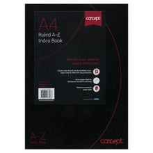 A4 192pg Hardcover A - Z Index Book - ABC School Supplies