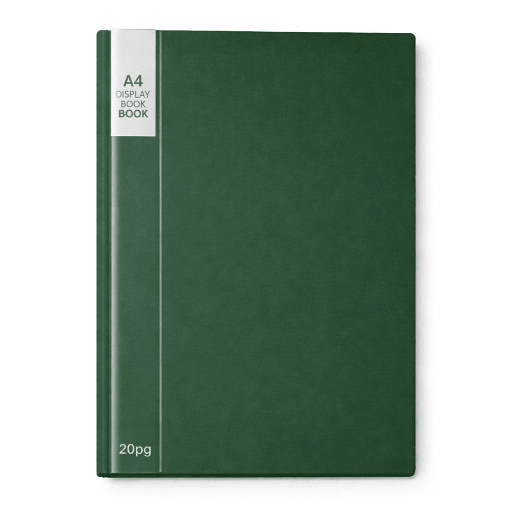 A4 20 Pocket Display Book - Green - ABC School Supplies