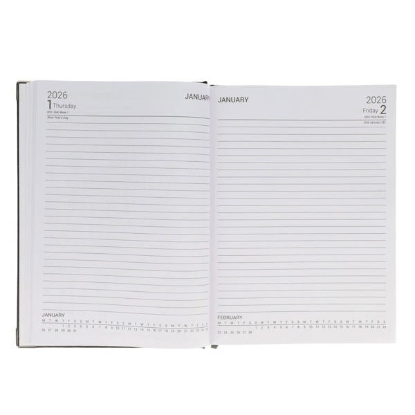 A4 2026 Page A Day Desk Diary - ABC School Supplies