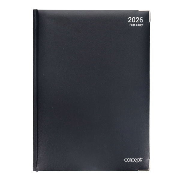 A4 2026 Page A Day Desk Diary - ABC School Supplies