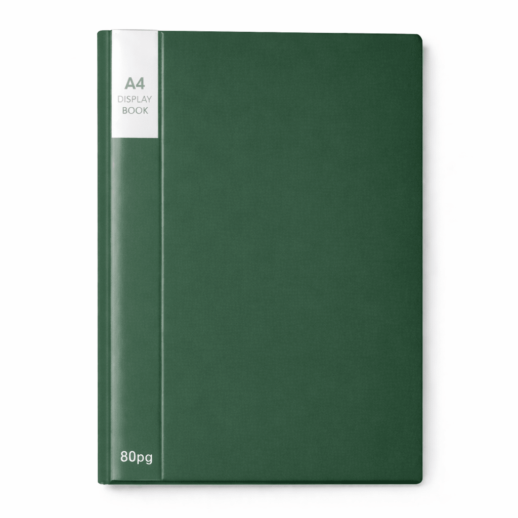 A4 80 Pockets Display Book - Green - ABC School Supplies