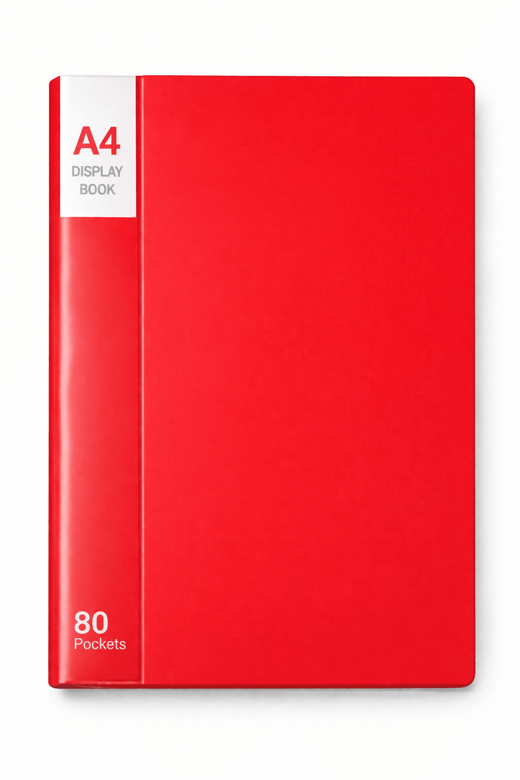 A4 80 Pockets Display Book - Red - ABC School Supplies