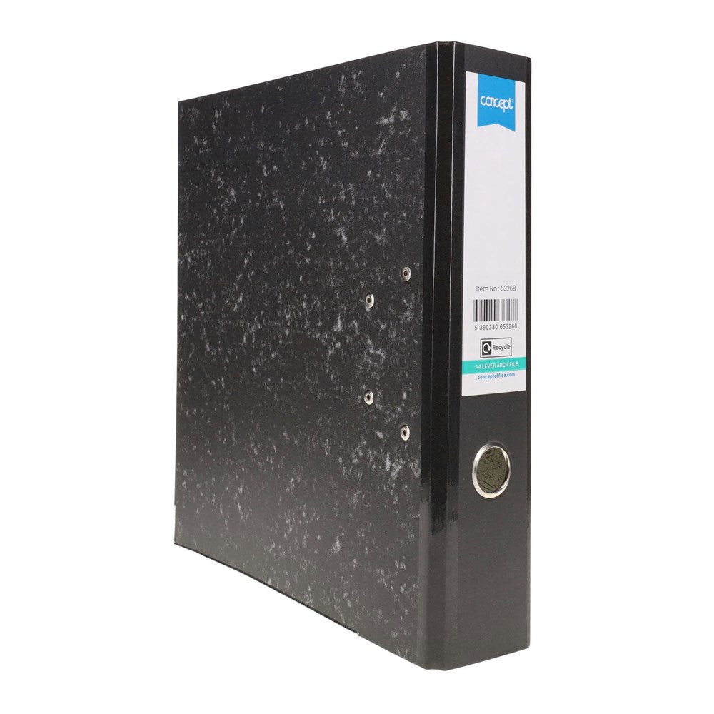 A4 Board Lever Arch File - Marble - ABC School Supplies