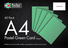 **A4 Card Pastel Green 160Gsm 40 Pack - ABC School Supplies