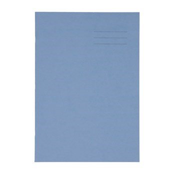 A4 Exercise Book 32 Page, Top Half Plain / Bottom 15Mm Ruled, Blue - Pack Of 100 - ABC School Supplies