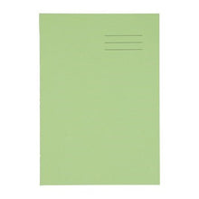 A4 Exercise Book 32 Page, Top Half Plain / Bottom 8Mm Ruled, Green - Pack Of 100 - ABC School Supplies