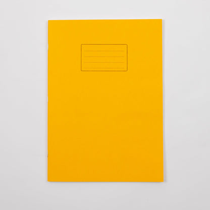 A4+ Exercise Book 80 Page, Plain Blank, Yellow - Pack of 50 - ABC School Supplies