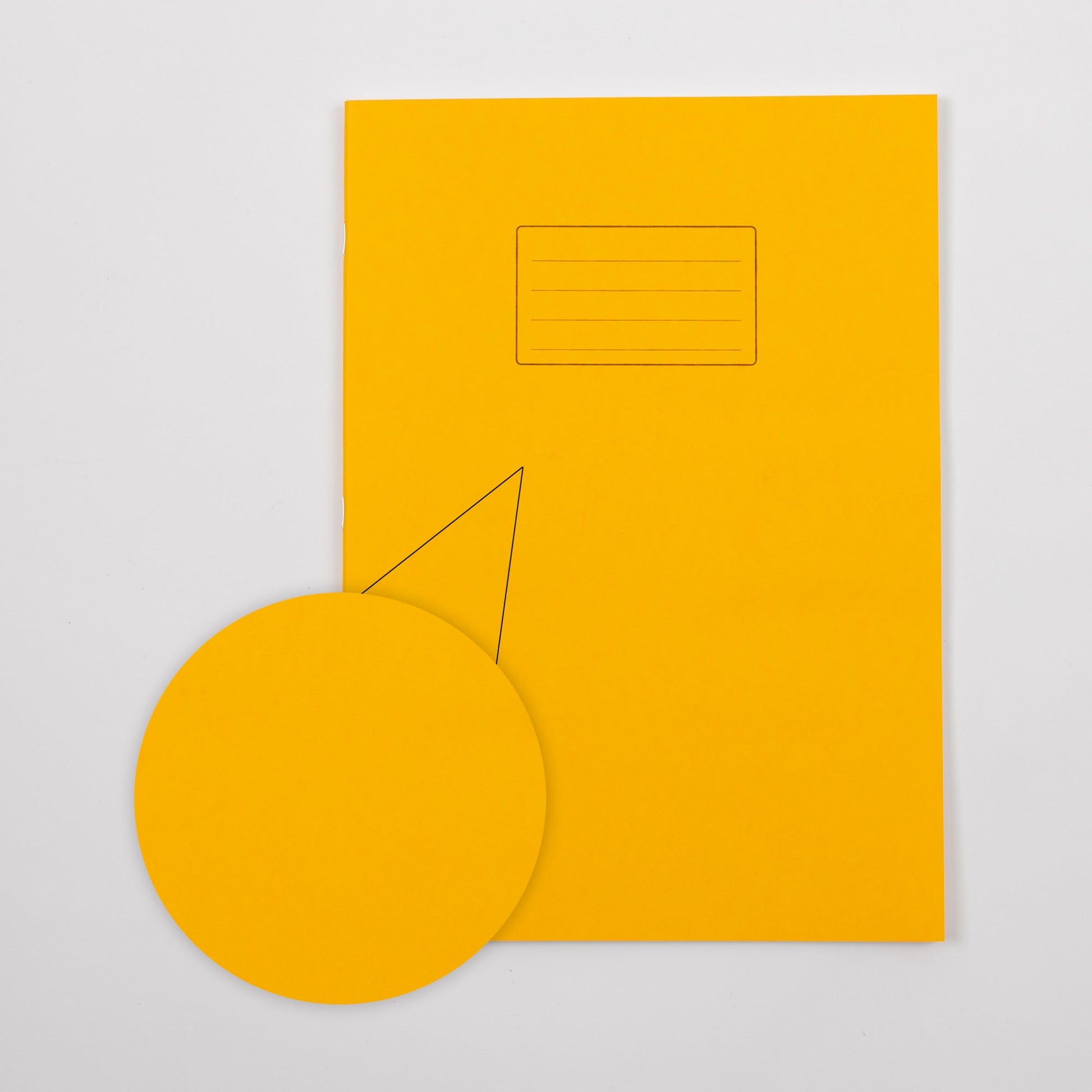 A4+ Exercise Book 80 Page, Plain Blank, Yellow - Pack of 50 - ABC School Supplies