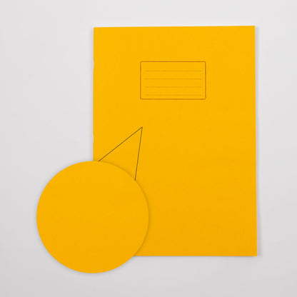 A4+ Exercise Book 80 Page, Plain Blank, Yellow - Pack of 50 - ABC School Supplies