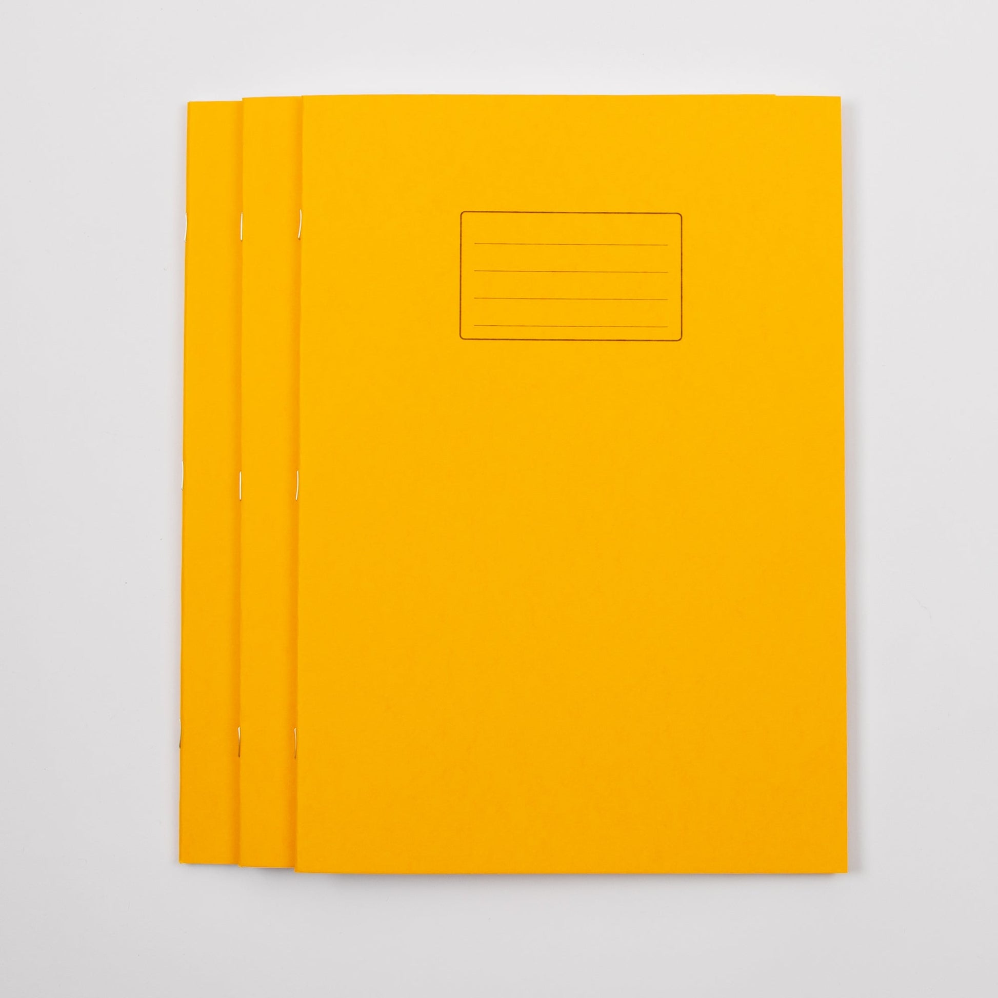 A4+ Exercise Book 80 Page, Plain Blank, Yellow - Pack of 50 - ABC School Supplies